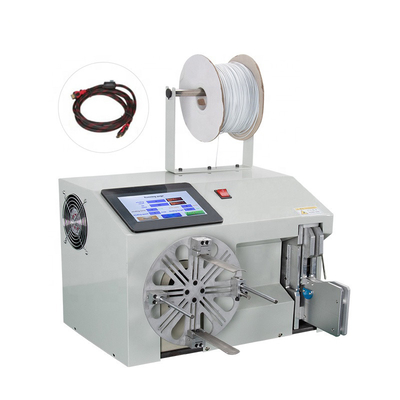 Półautomatyczna maszyna do zwinięcia kabli o długości 30 metrów Data Wire Power Cable Winding And Tie Machine