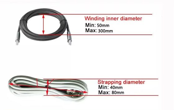 Półautomatyczna maszyna do zwinięcia kabli o długości 30 metrów Data Wire Power Cable Winding And Tie Machine