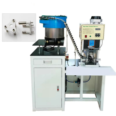 SAA Solid Hollow 3 Pin Power Plug Insert Crimping Machine z luźnym zbiornikiem końcowym wibrującym podkładką płytki