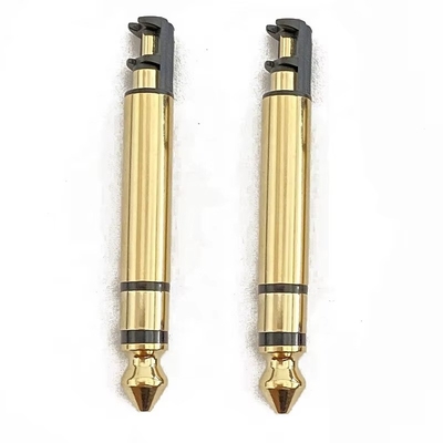 Złote 6,35mm Mono 50L Audio Male Earphone Plug Connector z nicią do słuchawek