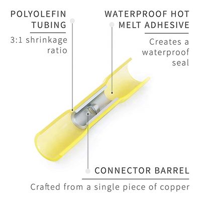 180 SZT. Nylonowe, Wodoszczelne Złącza Kablowe do Przewodów Elektrycznych, Zestaw Złączek Termokurczliwych, Złącza do Przewodów, Odporne na Wysoką Temperaturę, Zestaw Zacisków