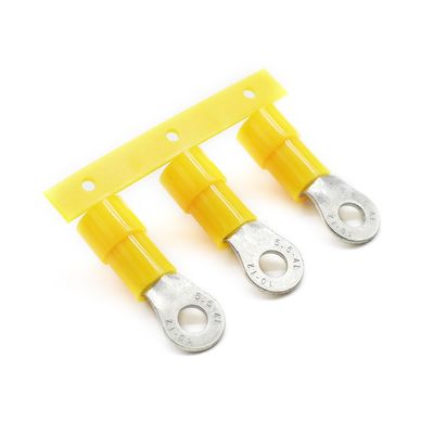 Electrical Automotive Ring Crimp Terminal Lugs Copper Male Butt Insulated Wiring Terminals