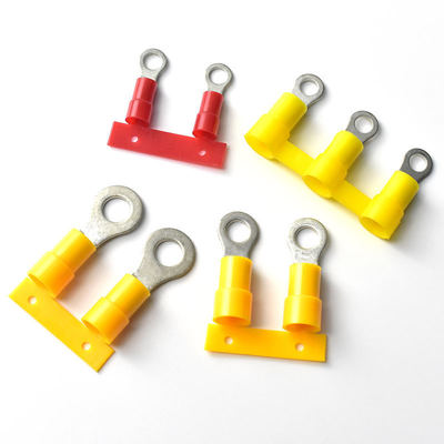 Circular Crimp Terminales 5MM 10MM Continuous Pre Insulated Ring Terminal Copper Cable Lug