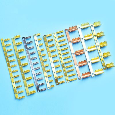 Non-insulated Double Splice Brass Wire Terminal with Shark Tooth U Shape Clamp for Secure Crimping