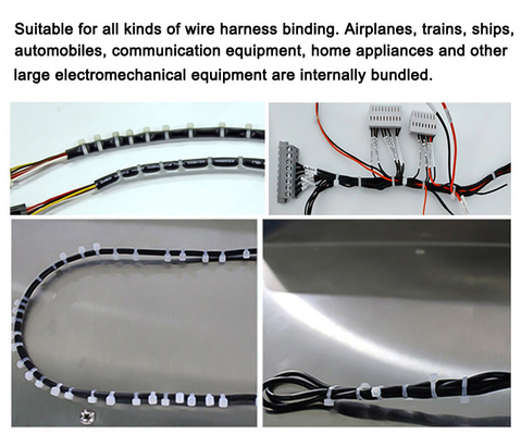 Automatyczne podawanie samozaciskowej nylonowej maszyny do wiązania kabli PLC
