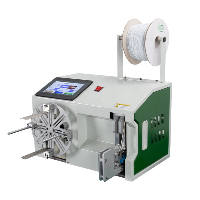 Półautomatyczna maszyna do zwinięcia kabli o długości 30 metrów Data Wire Power Cable Winding And Tie Machine